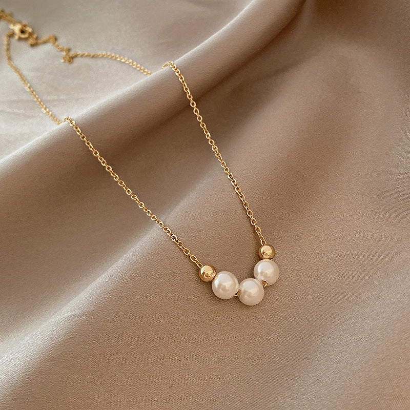 Mini Pearl Necklace | The Indulgent Girl